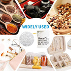 3 Gram 250 Pack Silica Gel Canister, Desiccant Canister, Silica Gel Capsules, Desiccant Capsules, Moisture Absorbers for Food Storage, Food Safe Dehumidifiers Wisecan