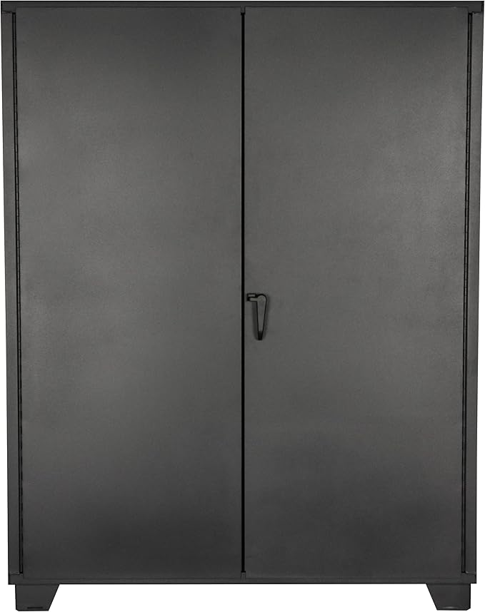 Jamco Tool Storage Cabinets with Bin Mounts, Model DE, Includes 230 Bins, 60-Inch W x 24-Inch D x 78-Inch H, Red Bins
