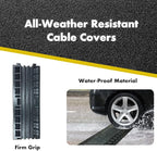 Kable Kontrol Drop Over Floor Cord Cover – 40” Inch Long 3 Channel Cable or Wire Protector – Rubber Ramp for Indoor and Outdoor Use – Black