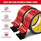 Double Sided Tape Heavy Duty 1in x 10ft, Heavy Duty Removable Mounting Tape, Adhesive Strips Double Sided Mounting Tape, Strong Foam Tape for Walls Picture Hanging Poster, Car, LED Strip Light
