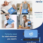 REVIX Large Gel Ice Packs Reusable, 45-Minutes of Long Lasting Cold Packs with Ice Grid Gel Design, Lower Back, Shoulder, Knee Ice Wrap, Cold Therapy for Soothing Waist & Leg Fatigue, 16 × 9", 2 Packs