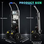 Electric Stair Climbing Hand Trucks Dolly Cart, 900lb Capacity Heavy Duty Stair Climber with Ropes, Carry Heavy Objects Up and Down Stairs Effortless for Furniture Logistics Warehouse