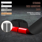 Floor Cord Cover Self Adhesive Cord Hider,10FT Cable Management, Extension Strip Protector for Wires, Prevent Cable Trips for Offices, Gyms, Exhibitions Cavity:0.51"(W) x 0.3"(H) Black