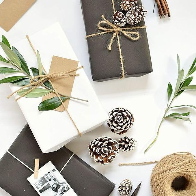 RUSPEPA White Kraft Paper Roll - 36 inches x 100 feet - Recyclable Paper Perfect for Wrapping, Craft, Packing, Floor Covering, Dunnage, Parcel, Table Runner