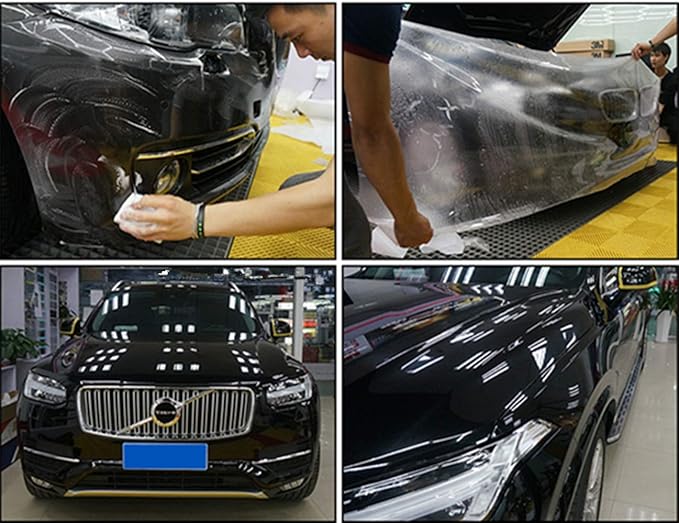 DIYAH Extra Thick Clear Paint Protection Bulk Vinyl Wrap Film with Hand Tools (24" X 60" / 2 FT X 5 FT)