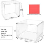 UMAIL File Box,Hanging File Organizer,Portable Storage Bins with Lids,Letter-size File Holder File Cabinet for Office/Home/Decor No Folders(3Pack)