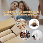 Honeycomb Packing Paper Roll 12" x 295 FT with Fragile Stickers– Biodegradable Cushioning Wrap for Moving, Shipping & Gift Wrapping – 100% Recyclable, FSC Certified Eco-Friendly Packaging