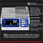 Counting Scale 15kg/33lb x 0.5g Digital Bench Scale for Parts and Coins kg/g/lb/oz Electronic Gram Scale Large Range Lab Industrial Inventory Piece Counting Balance Scales