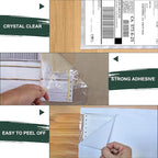 Packing List Pouches, Shipping Label Envelopes Clear Adhesive Top Loading Packing List (6" x 9" - 100 Pcs)