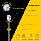 Bungee Cord Elastic Shock Cord 3/16" x 10' Bungee Rope for DIY, Tie Downs, Kayak and Outdoor - Army Green