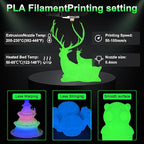 GEEETECH Glow in The Dark PLA Orange Red Filament, 3D Printing Luminous Filament 1.75mm, Best with UV Lamps, 1kg Spool (2.2lbs), Dimensional Accuracy +/- 0.02 mm, Fit Most 3D Printers