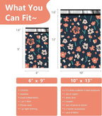 Poly Mailers 6x9 Inch 100 Pcs - Tulip printed Shipping Bags, 2.4mil Thickness, Waterproof and Tear Resistant Mailing Envelopes, Self-Sealing Packaging Bags for Small Business