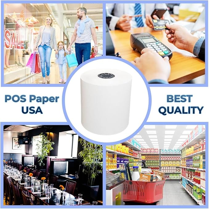 3" x 150' 1-Ply Bond Paper (50 Rolls/Case) - BPA Free