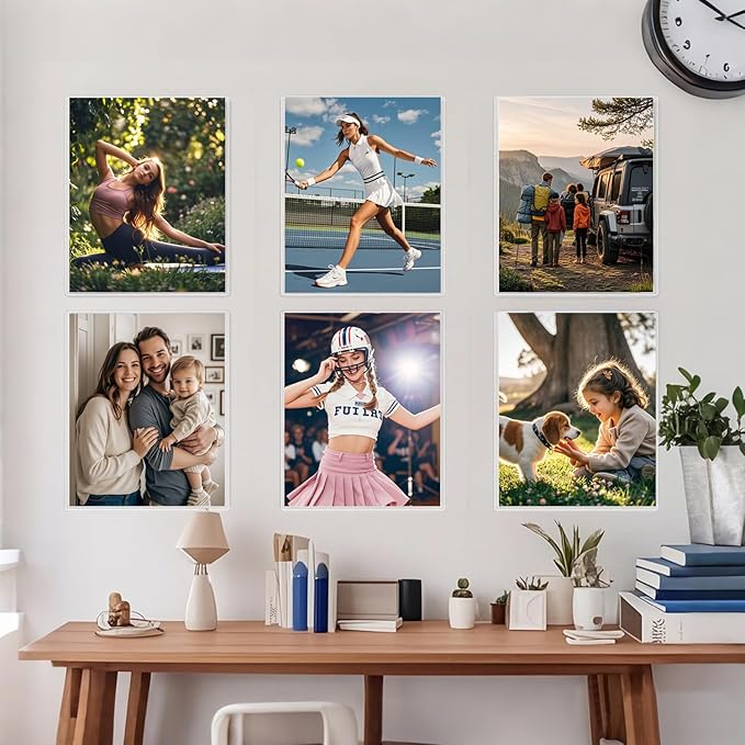 12PCS 5" x 7" Clear Rigid Card Sleeves – Waterproof Hard Plastic Protectors for Postcards, Prints, Photos, Trading & Sports Cards – Top Load Jumbo Sheet Holders