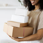 Famagic Small Packaging Boxes 25 Pack 7x5x2 Inches- White Cardboard Shipping Boxes, Corrugated Mailer Boxes for Small Business, Mailing Boxes for Packaging, Bulk