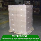 Farm Plastic Supply - Pallet Cover Bags 5 Pack - 3 Mil Clear (55" x 53" x 75") - Heavy Duty Construction Grade Strength Pallet Bags, Polyethylene Pallet Bags, Outdoor Protection, and Pallet Storage