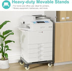 Heavy Duty Furniture Moving Dolly - Adjustable Furniture Movers with 4 Swivel Casters Wheels, Small Wood & Metal Floor Flat Dollies Cart, One Pack