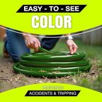 25ft Outdoor/Indoor Extension Cord 12/3 Gauge Extra Heavy Duty 3 Prong SJTW, Waterproof, Flexible Cold-Resistant Long Power Cord,15A 125V 1875W, Green by LifeSupplyUSA