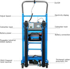 1250W Electric Stair Climbing Dolly - 900lbs Capacity, 3-Mode Folding Hand Truck W/Telescopic Handle, Non-Slip Wheels for Moving Furniture, Appliances (Blue)