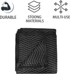 6 Pack Moving Blanket 40x 72" Moving Pads for Furniture Protection Quilted Packing Shipping Blankets for Furniture Moving Supplies (6 Pack)