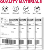 Direct Thermal Labels 4x6-450 Labels/Roll, Thermal Shipping Labels for Zebra 2844 ZP-450 ZP-500 ZP-505, 4 Rolls, 1800 Labels(NOT for DYMO)