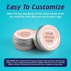 100 Custom Vinyl Stickers - Upload Your own Image, Text, Design, Logo - Personalized Logo Labels for Handmade, Packaging, Bottle, Jars, Candle, Brand Stickers (Peach, 1x1)
