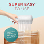 Shrink Wrap Roll for Moving | 80 Gauge 5" x 1000 FT Plastic Wraps for Packing | Clear Stretch Film for Pallets, Furniture, Boxes & Storage Protection - 4 Pack