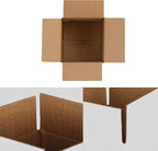 4x4x4 inches Shipping Boxes 50 Pack, Kraft Corrugated Small Cardboard Boxes for Mailing Packing, White