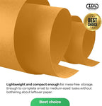 12" x 1200" (100 ft) Orange Kraft Paper Roll, Pack of 2 - USA-Made Quality Craft Paper for Gift Wrapping, Kids' Arts & Crafts, School Projects - 50 lb Natural Material by IDL Packaging