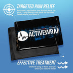 Activewrap Reusable Ice Packs for Injuries - Hot and Cold Gel Compress for Injury Recovery and Pain Relief, Soft, Flexible, Leakproof Pad for Back, Knee, Hip, & Shoulder - Medium (6 x 9 inches)
