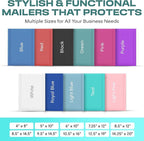 Teal Small Bubble Mailers 4x8 Inch #000 | Thick Padded Poly Bubble Mailer Envelopes | 500 Pack Bulk | Trading Card Sports Card Shipping