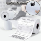Azure Zone, Thermal Paper 2-1/4 X 85ft 200 Rolls, Fits Most POS Machines and Cash Registers, Great for Business Sales