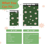 Poly Mailers 6x9 Inch 100 Pcs - Cherry printed Shipping Bags, 2.4mil Thickness, Waterproof and Tear Resistant Mailing Envelopes, Self-Sealing Packaging Bags for Small Business