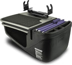 AutoExec GripMaster Car Desk for Your Vehicle Workstation and Mobile Office, Grey with Printer Stand