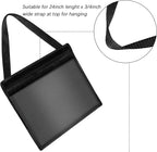 Frienda 2 Pieces License Plate Holder with Hanging Strap Dealer Plate Holder Test Drive Tag Bag Black Frame Cover and Bracket for Car SUV Truck