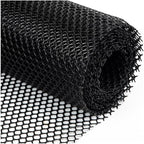 Plastic Wire Mesh Fence, Fencing Chicken Wire Fence with 1.8cm/0.7in Mesh Holes, for Pet Fencing Garden Balcony Grass Protection Farm Crafts(Size:Mesh 0.7in-3.3ft Wx98ft L,Color:Black)