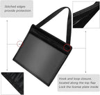 Frienda 1 Piece License Plate Holder with Hanging Strap Dealer Plate Holder Test Drive Tag Bag Black Frame Cover and Bracket for Car SUV Truck