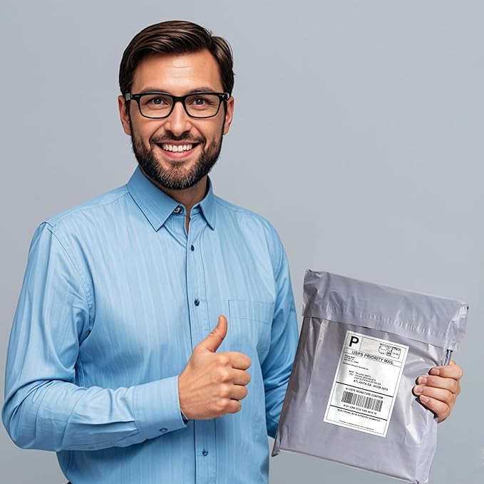 Dasen 500pc Poly Mailers 6x9 Inches,Shipping Envelopes Self Seal Mailers Bags Waterproof and Tear-Proof Packaging Bags, Shipping Bags for Clothing