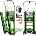 Electric Stair Climbing Dolly, 1250W Electric Stair Climbing Hand Truck, 900lbs Max Load Capacity, 3 Mode Folding Stair Climber Hand Trucks with Telescopic Handle for Moving Furniture (Green+Black)