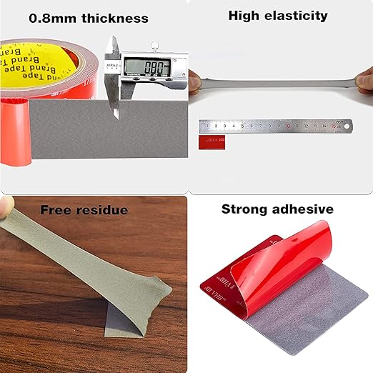 Double Sided Tape Heavy Duty 20pcs 2in x 2in Mounting Tape Pad Sticker Strong Adhesive Tape Waterproof Foam Tape for Indoor and Outdoor