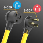TOOLIOM Welder Extension Cord 8AWG 20FT 6-50P to 6-50R Heavy Duty Power Extension Cord for Welding Machines with ETL Approved