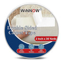 WINNOW Heavy Duty Double Sided Rug Tape 2 Inch x 30 Yards – Carpet Tape Gripper for Wood, Tile & Carpet, Non‑Slip, Strong Hold, Removable