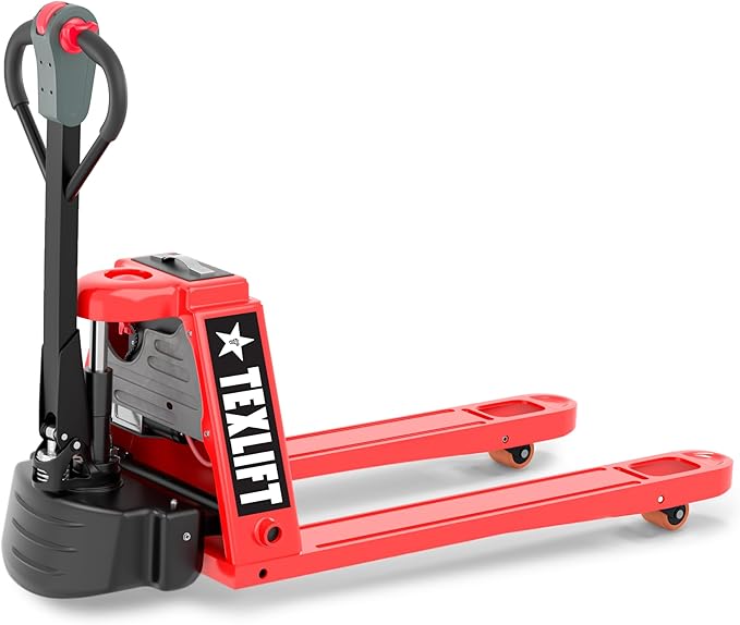 Full Electric Power Pallet Jack – Standard Duty Pallet Truck 4400 Lb Capacity, 48” L x 27” W Fork Size, Plug-in 48V/15A Lithium Battery – Max Lift Height 7.8 Inch - (US-EPT44K-FE)