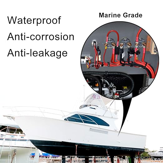 XHF UL Listed 2 Inch 10Ft 3:1 Waterproof Heat Shrink Tubing Roll Marine Grade Adhesive Lined Heat Shrink Tube, Insulation Sealing Oil-Proof Wear-Resistant Black