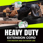 75ft Outdoor/Indoor Extension Cord 16/3 Gauge Heavy Duty 3 Prong SJTW, Waterproof, Flexible Cold-Resistant Long Power Cord,10A 125V 1250W, Black by LifeSupplyUSA