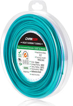 Chanzon 3:1 Ratio 3/32" (2.4mm) Heat Shrink Tubing - Marine Grade Waterproof Adhesive Lined - 8Ft Roll (2.5M Total Length) Green Polyolefin Sleeving Wrap Shrinking 3 to 1 Ratio 1pcs