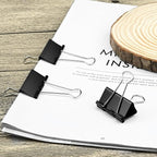 60 Pack Large Binder Clips 1.6 Inch Binder Paper Clip Big Paper Clamps for Office, School, Home
