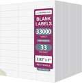 NextDayLabels - 2.83" x 1" Rectangular Sticker Labels for Printer - White Laser/Inkjet Printer Labels Return Address Labels Shipping Label Stickers (1000 Sheets, 33 Per Sheet, 33000 Labels)