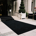 450 GSM Extra Thick Waterproof Black Carpet Runner for Events Decorations, 3X30 Ft Not Slip Black Runner Aisle Runway Rug for Wedding, Party, Banquet, Activity Entrance and Special Events Decorations