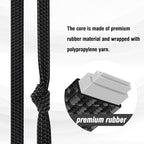 Bungee Cords with Hooks Heavy Duty, Flat Adjustable Bungee Cords with Hooks 32 Inch, Rubber Black Bungee Straps with Buckle Hooks for Outdoor, Camping, Tarps, Bike Rack, Tent, Truck, 4 Pack
